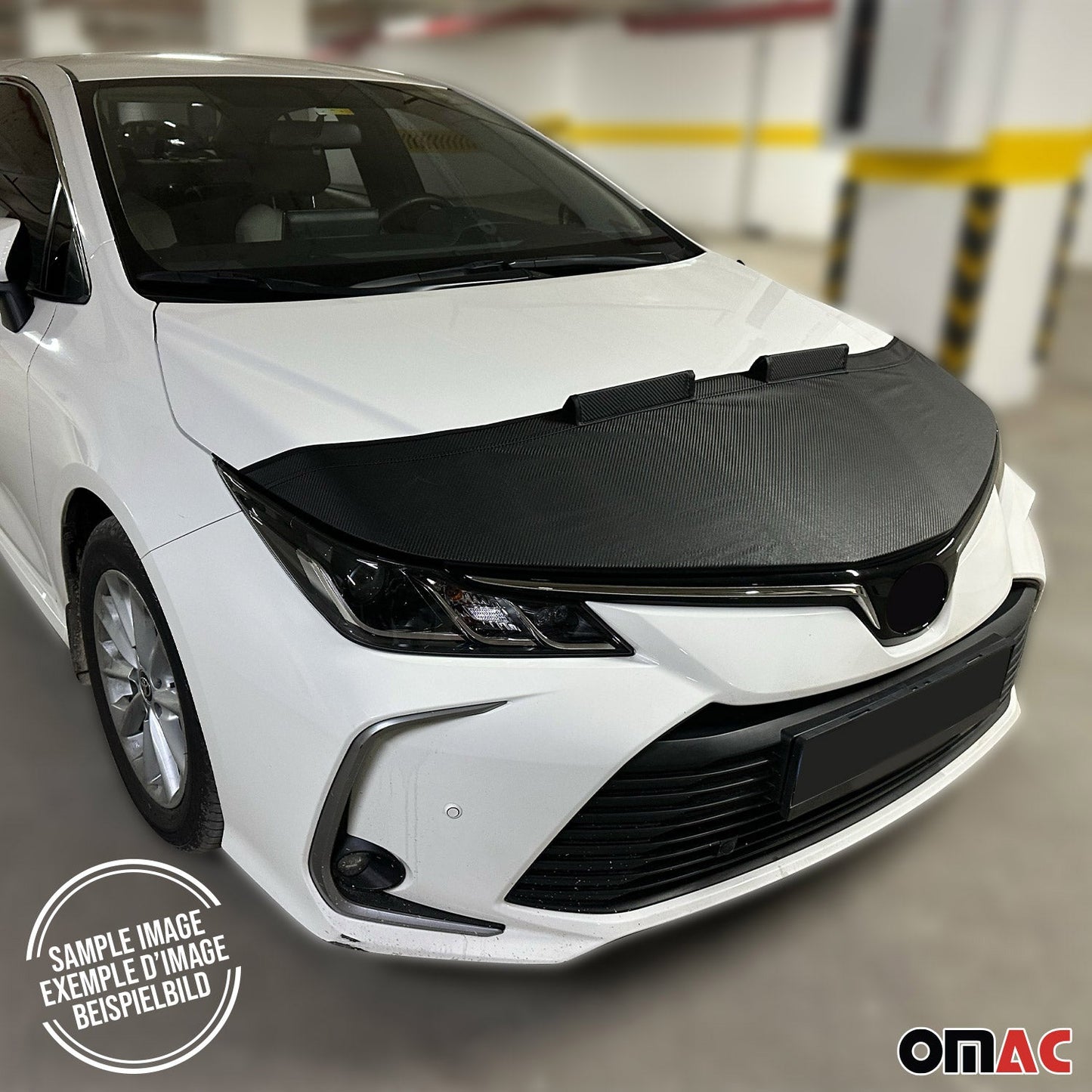 2011-2014 Kia Sportage Car Bonnet Mask Hood Bra Carbon Black 1 Pc