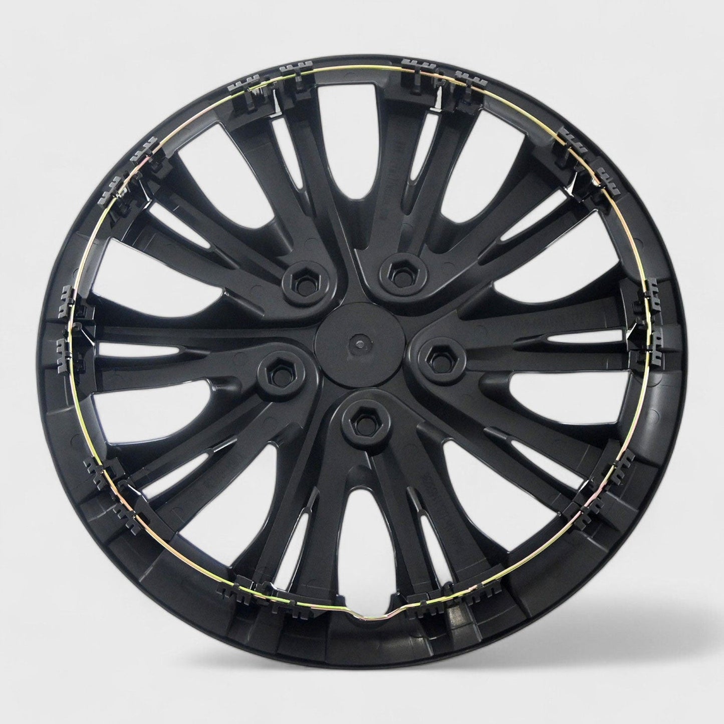 Semi-Universal Wheel Cover Hubcaps Set Gloss Black 4Pcs PP