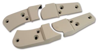 SEAT HINGE COVRS. 4PC SET OYST