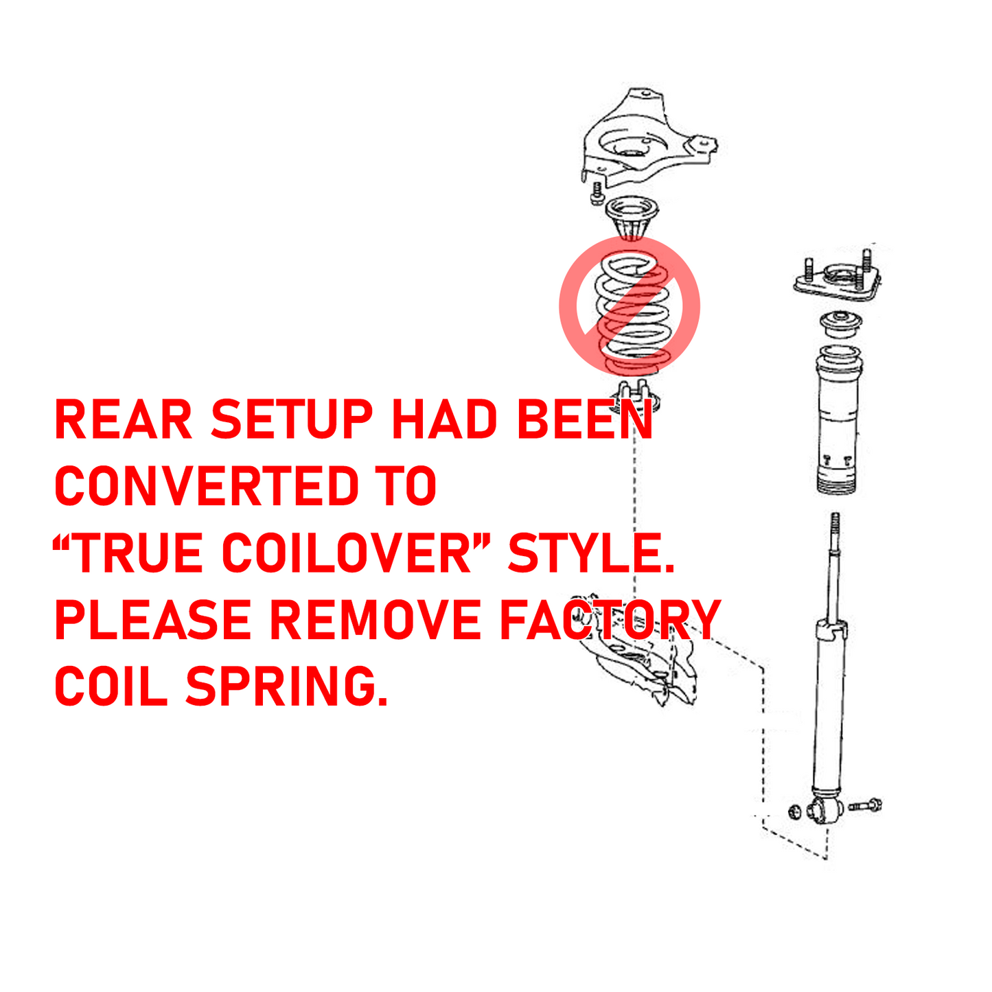 GODSPEED Lexus RC AWD (SC1X) 2016-24 MAXX Coilovers (True Coilover Rear)