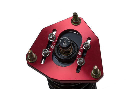 Megan Racing Coilover Damper Kit for 1984-1987 Toyota Corolla AE86 - 32-way Adjust, Camber Plates, Shock Length Adjust