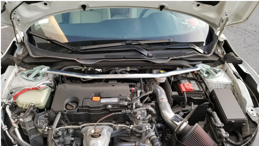 Megan Racing Front Strut Bar for Honda Civic 2016-2022 MR-SB-HC16FU-1P