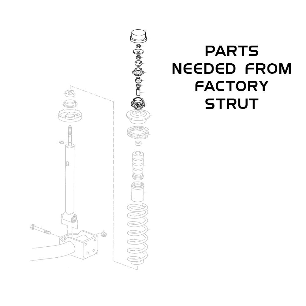 GODSPEED Volkswagen Jetta (A2/A3) 1985-98 MonoSS Coilovers (54.5mm)