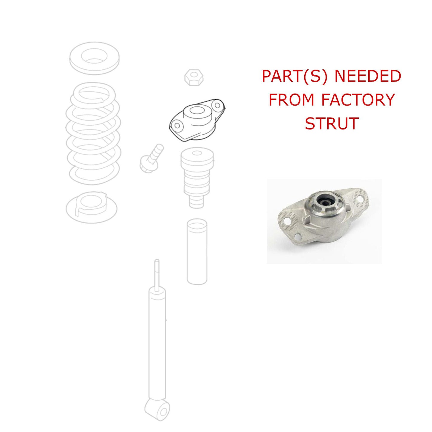 GODSPEED Volkswagen Rabbit (MK5) 2006-09 MonoSS Coilovers (FWD) (49.5MM Front Axle Clamp)