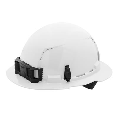 Milwaukee Full Brim Vented Hard Hats with 4-Point Ratcheting Suspension