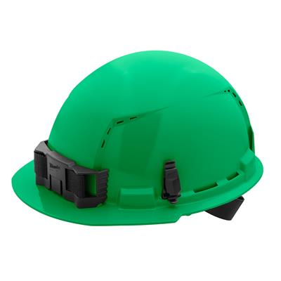 Milwaukee Front Brim Vented Hard Hats with 4-Point Ratcheting Suspension