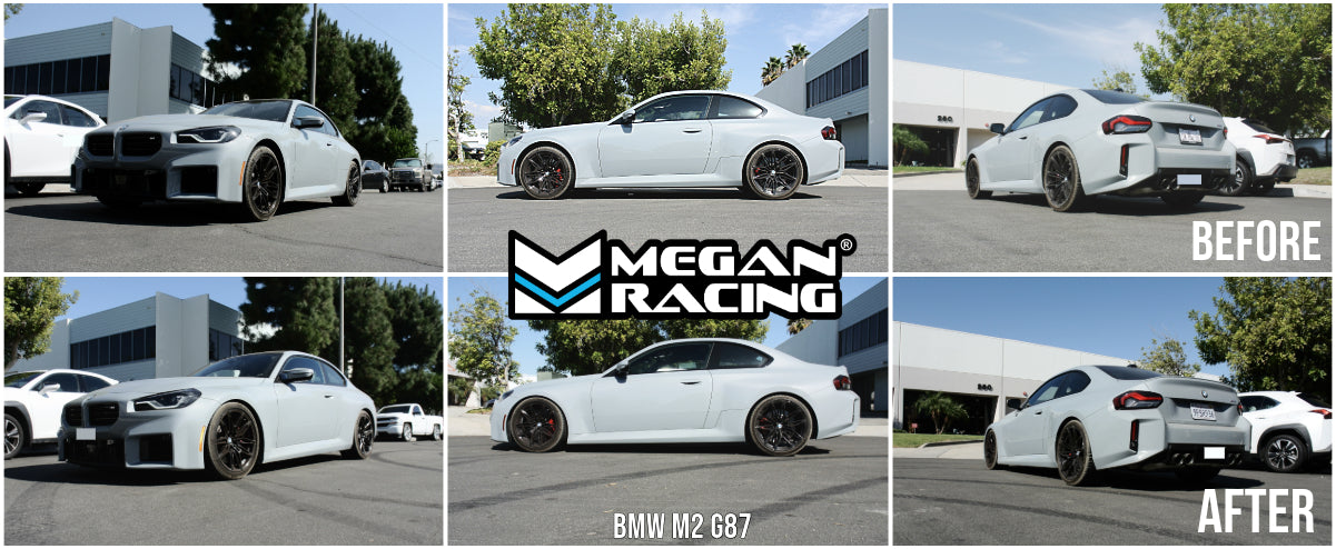BMW M2 23–26 / M3 21–26 / M4 21–26 (G80/G82/G87 – AWD Only) TRACK Series Coilover (True Rear) – MEGAN RACING – FREE SHIPPING