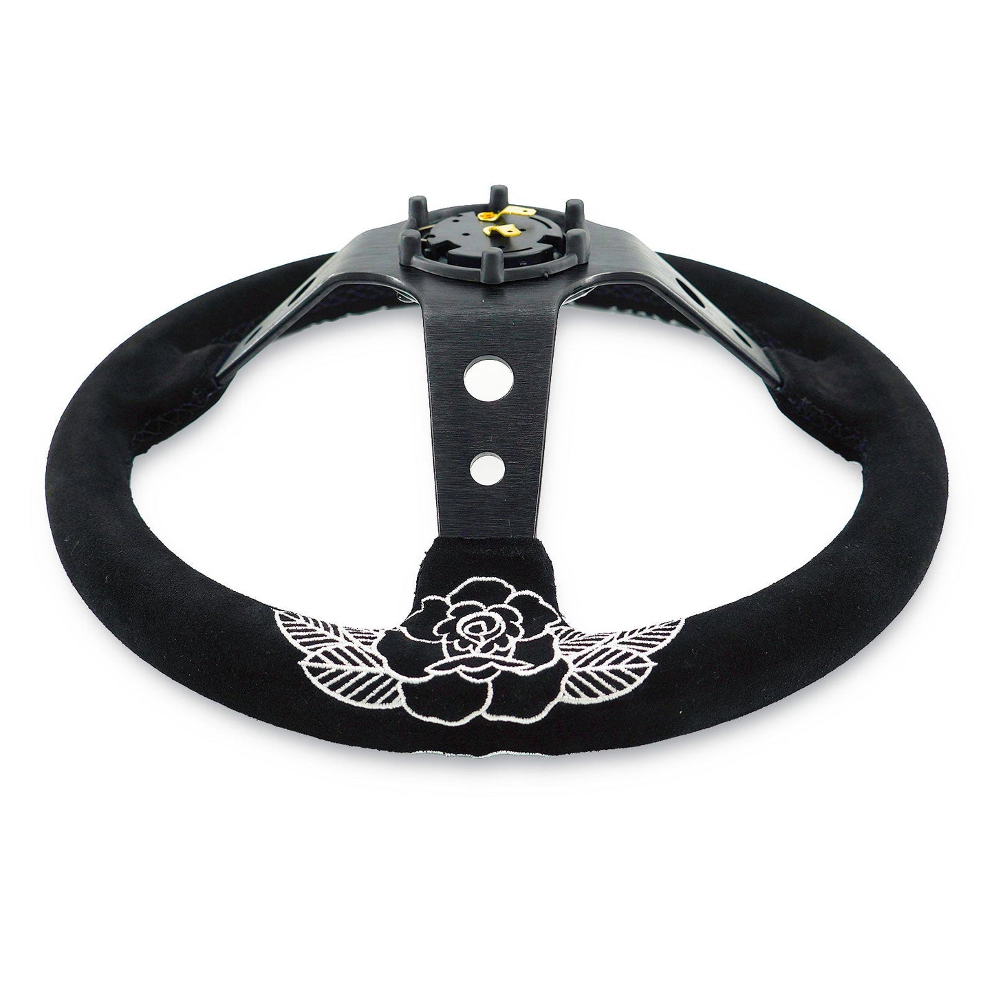 BW Rose 350MM Steering Wheel + Hub Adapter Kit For Subaru Impreza WRX