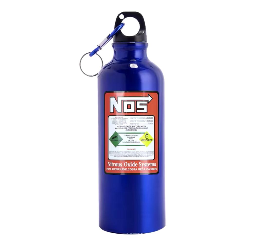 BLUE Single-Layer Aluminum 500ml NOS Bottle-Inspired Insulated Travel Cup