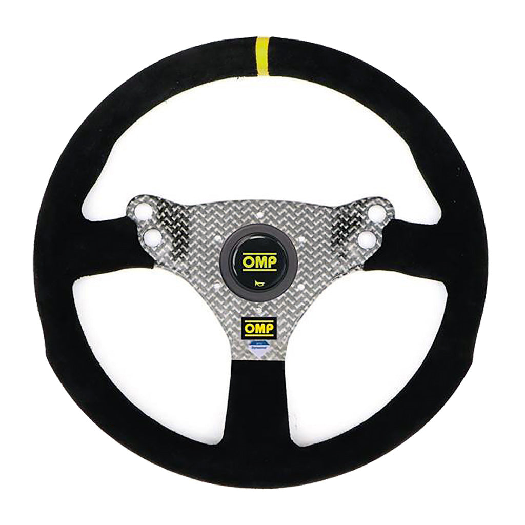 OMP 320 HYBRID S Flat Steering Wheel | Carbon Dyneema Suede