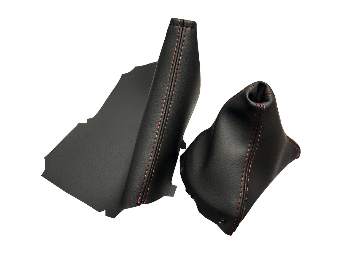 Genuine Leather Automatic Shift & Handbrake Boot Cover For 2012-2020 Subaru BRZ Scion FR-S Toyota GT86