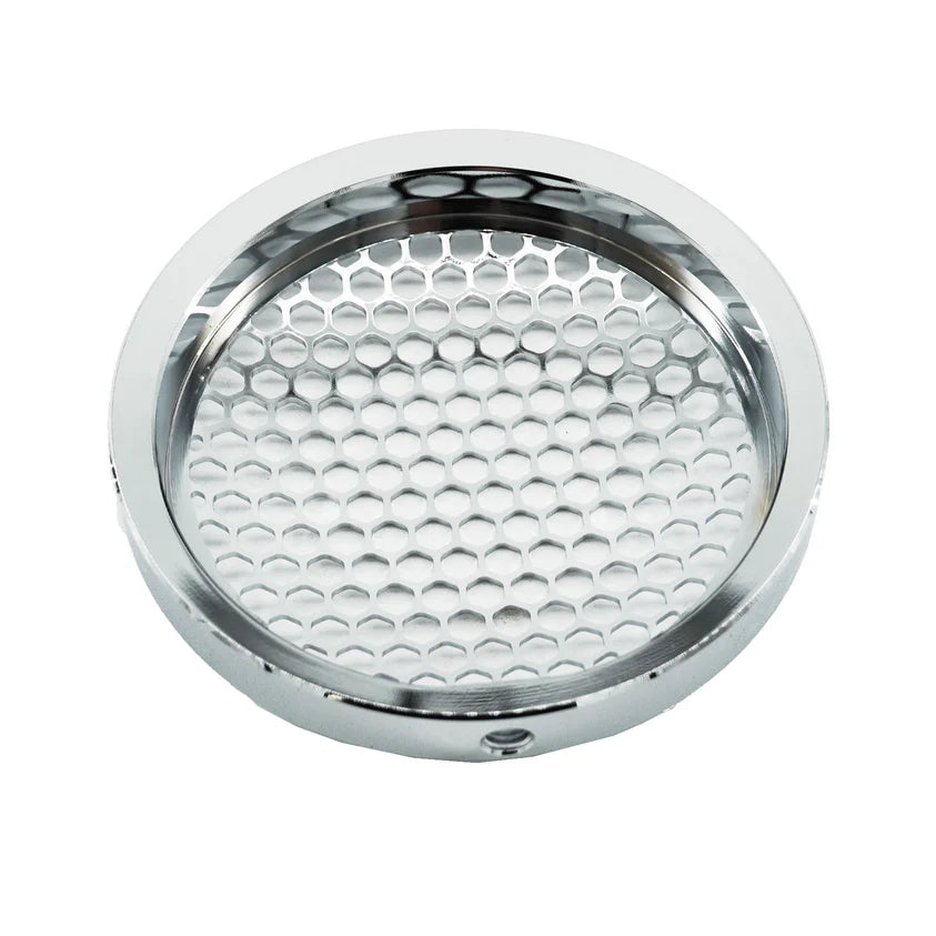 BULL BOOST PERFORMANCE Polished Billet 4" Turbo Inlet Guard Velocity Stack Adapter Bellmouth Intake Hex