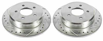 ROTORS BRAKE DRILLED REAR PAIR