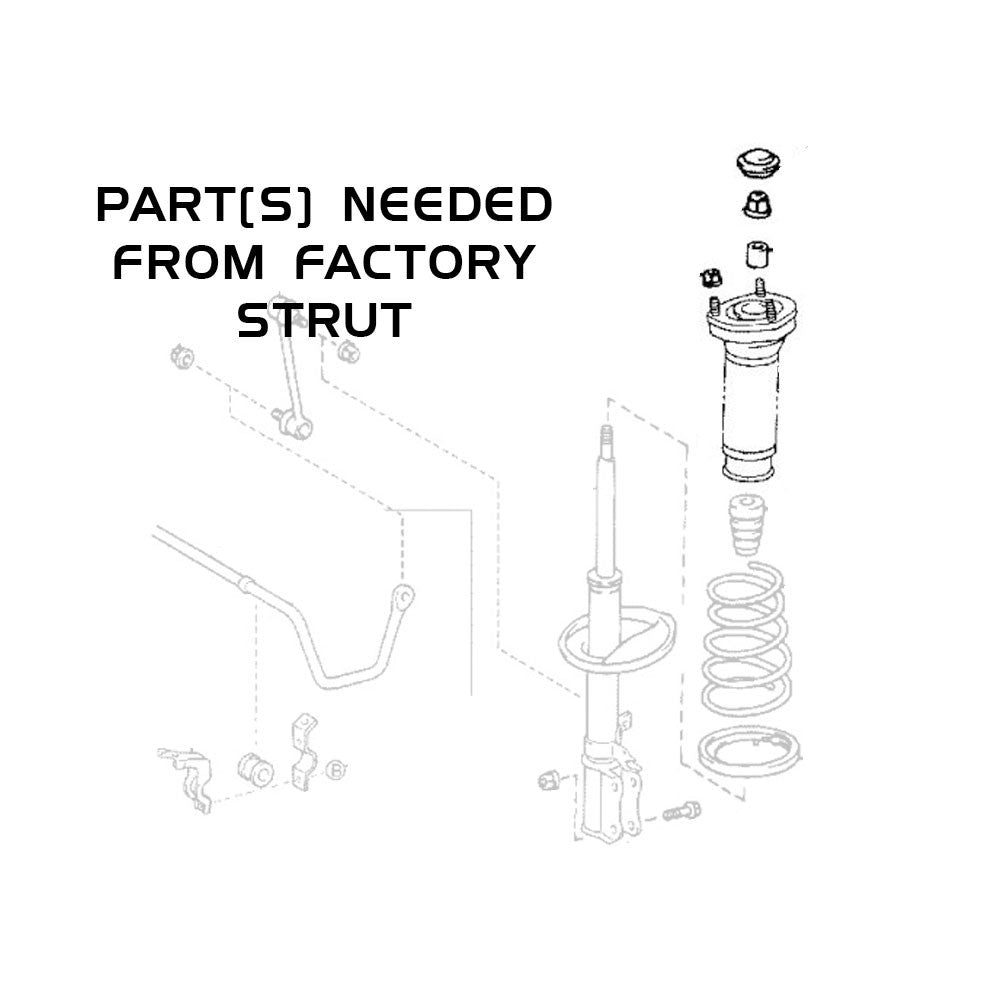 REV9 Toyota Camry (XV30) 2002-06 Hyper-Street ONE Coilovers Lowering Kit Assembly SKU: R9-HPX-1165_1
