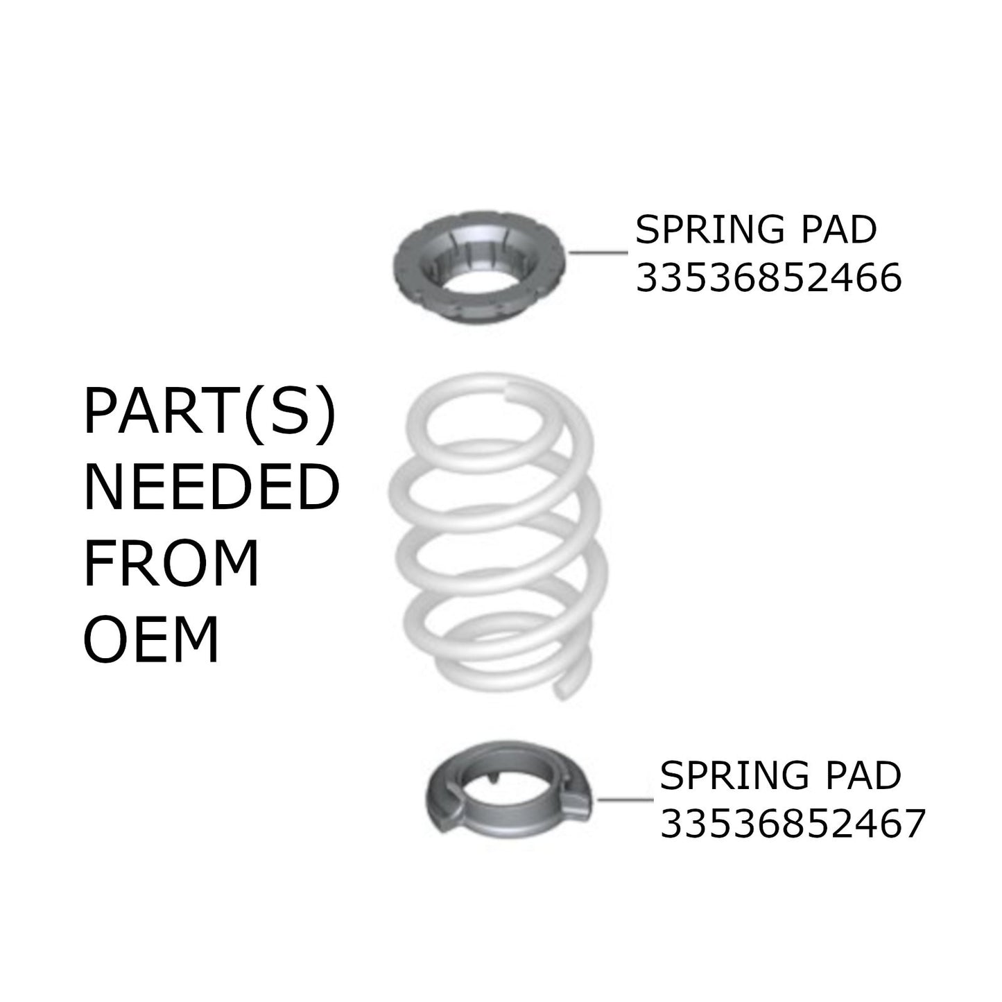 REV9 MINI Cooper / Cooper S / JCW (F65/F66/F67) 2025+UP Hyper-Street ONE Coilovers Lowering Kit Assembly