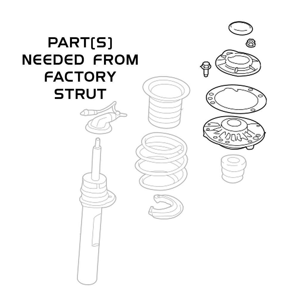REV9 MINI Cooper / Cooper S / JCW (F55/F56/F57) 2014-22 Hyper-Street ONE Coilovers Lowering Kit Assembly