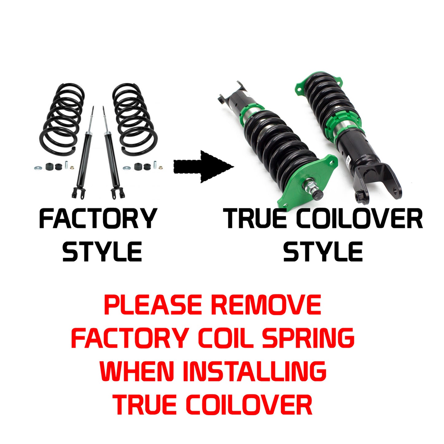 REV9 Infiniti G35 Sedan RWD (V35) 2003-06 Hyper-Street II Coilover Kit w/ 32-Way Damping Force Adjustment