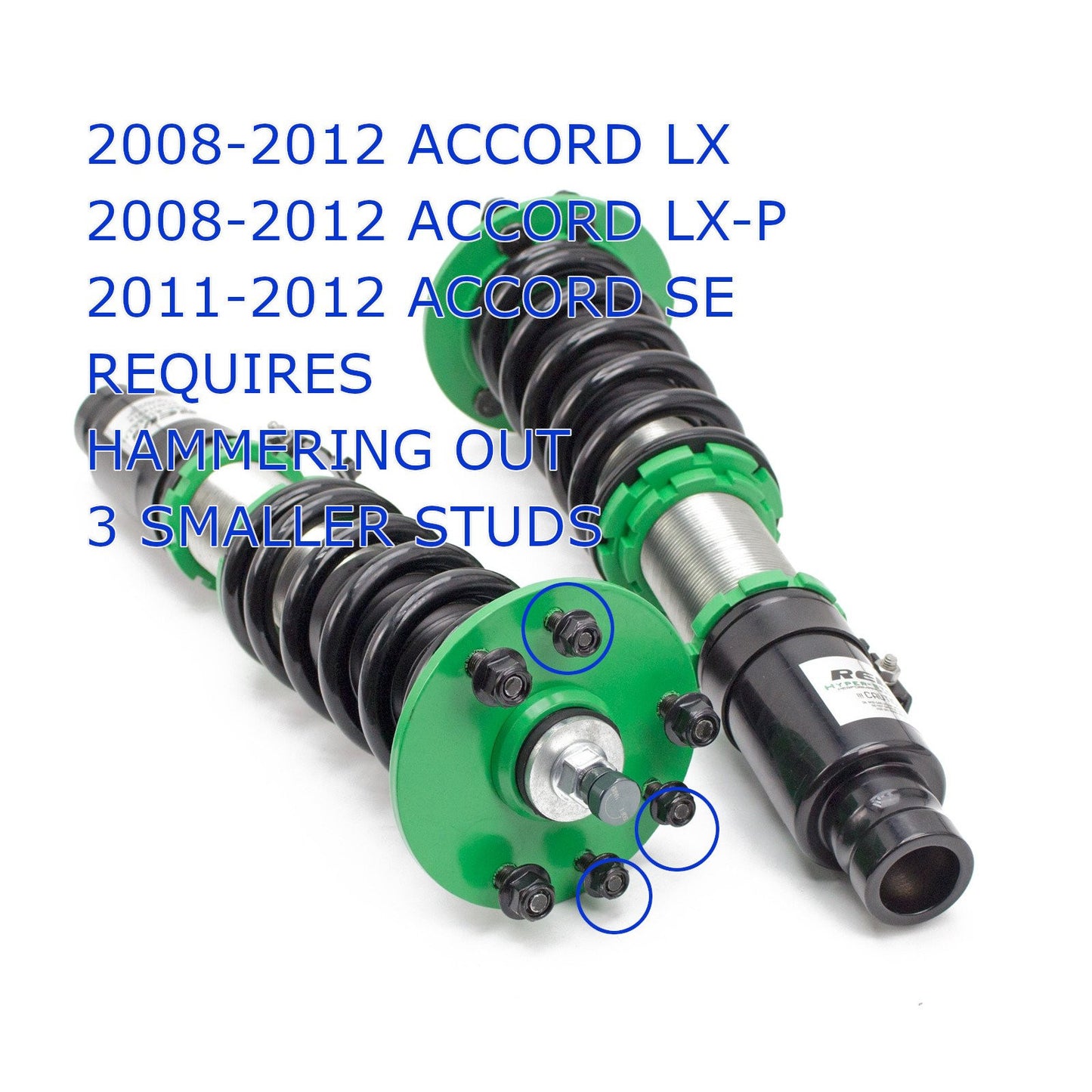 REV9 Honda Accord (CP/CS) 2008-12 Hyper-Street II Coilover Kit w/ 32-Way Damping Force Adjustment