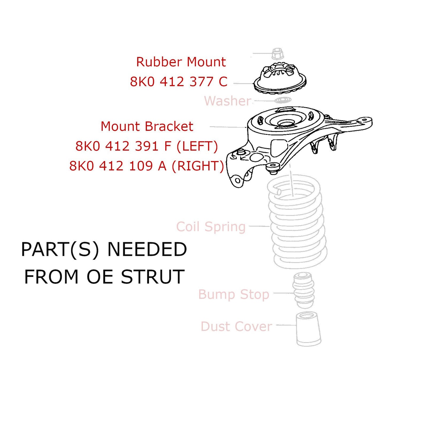 REV9 Audi A4 / A4 QUATTRO (B8) Sedan 2009-16 Hyper-Street II Coilover Kit w/ 32-Way Damping Force Adjustment R9-HS2-062_1