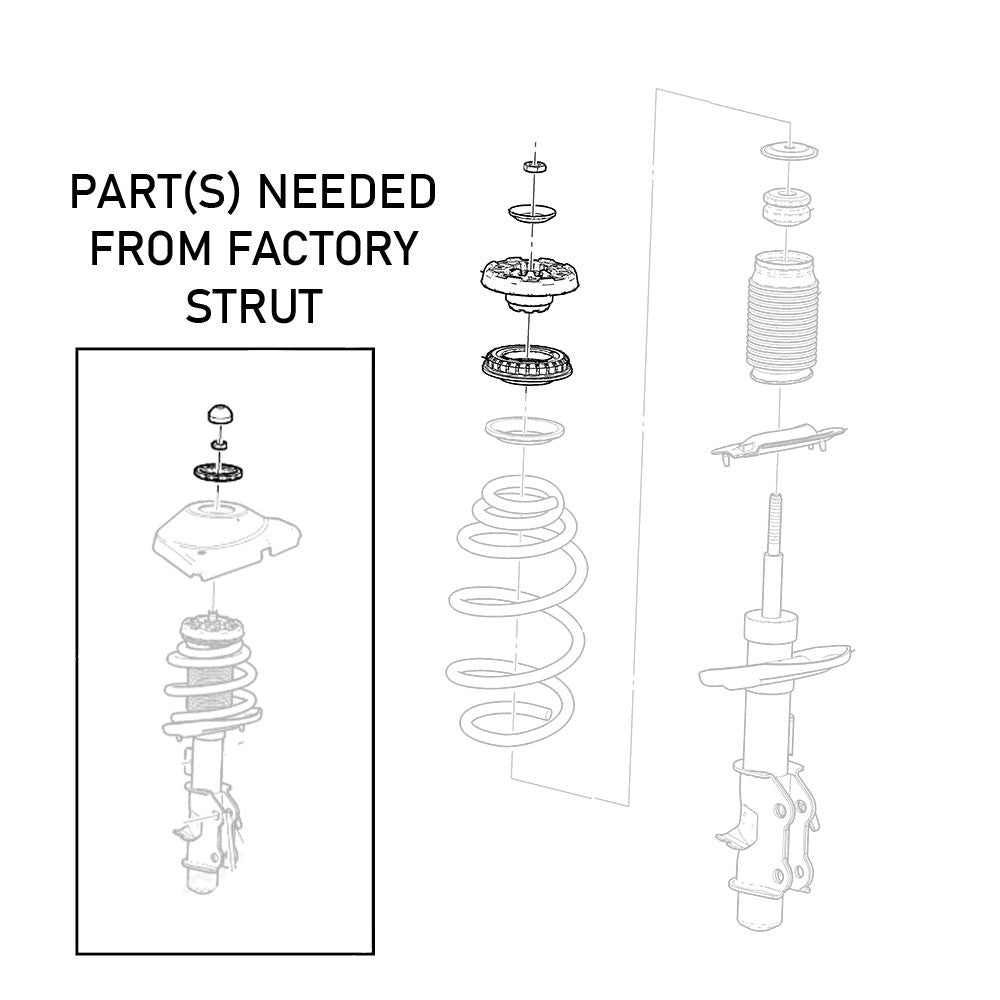 REV9 Chevrolet Camaro Coupe 2010-15 Hyper-Street ONE Coilovers Lowering Kit Assembly