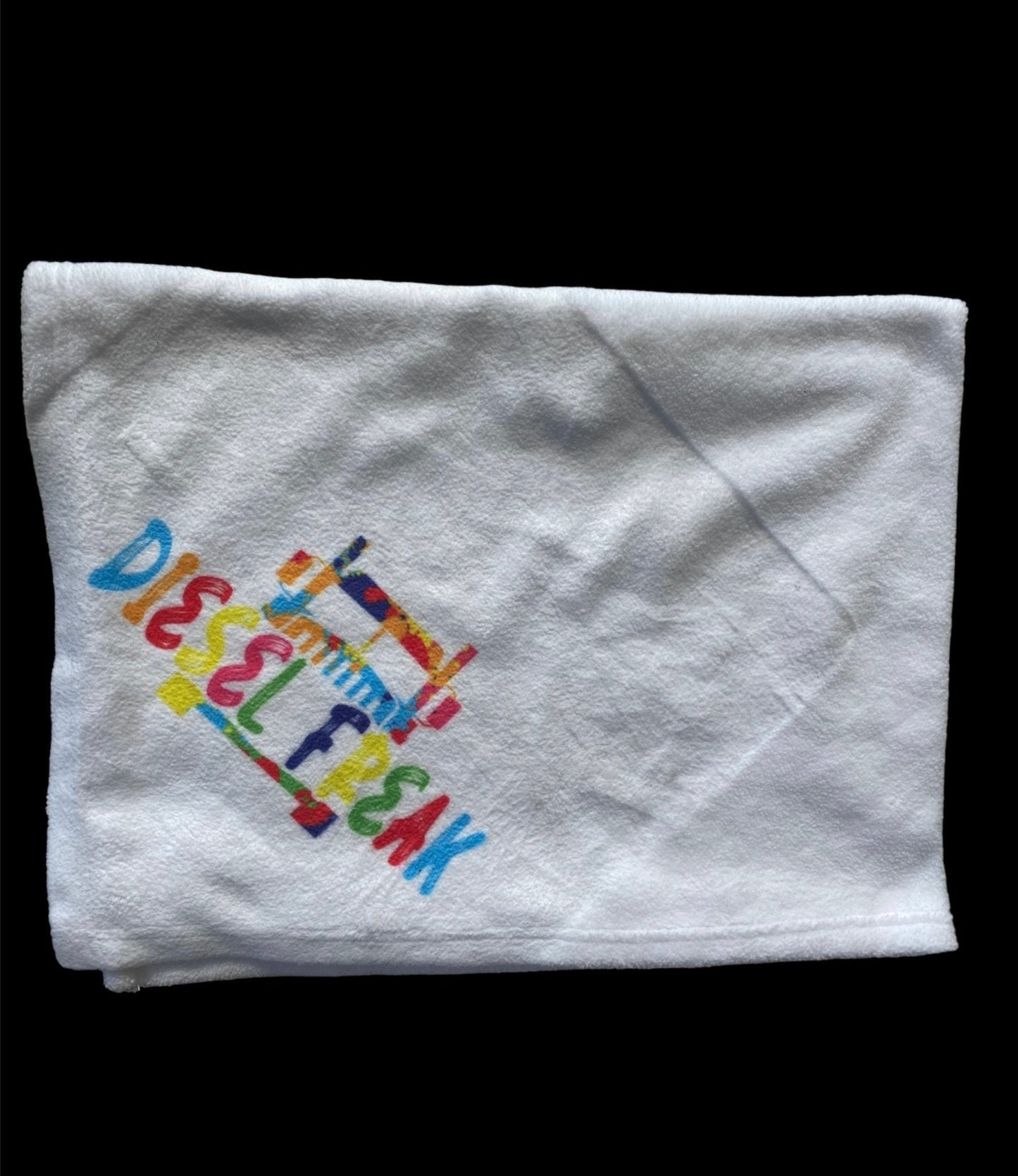 Rainbow Splatter Truck Baby Blanket