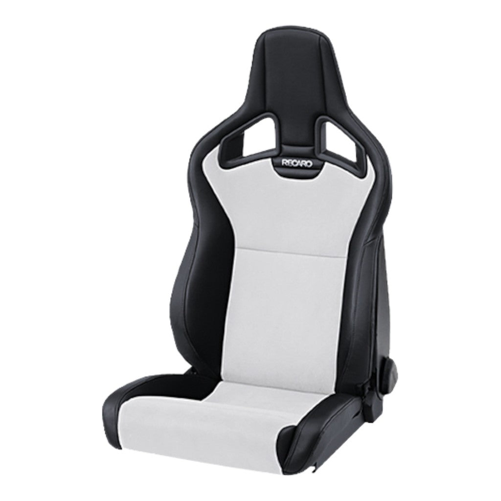 RECARO 415.10.1588 Left Heated Sport Seat Cross Sportster CS SAB, Artificial Leather Black / Dinamica Silver