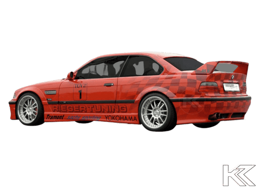 Rieger BMW E36 Convertible GT Wing wo/3rd Brake Light