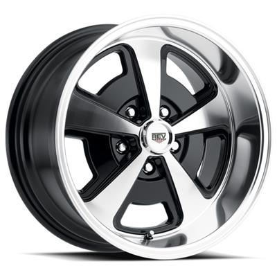 WHEEL ALUM BLK/POLISHED 15X7