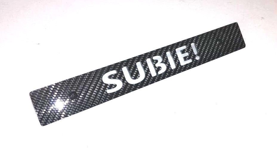 CARBON FIBER SUBIE! Front License Plate Delete for Subaru WRX Impreza STi