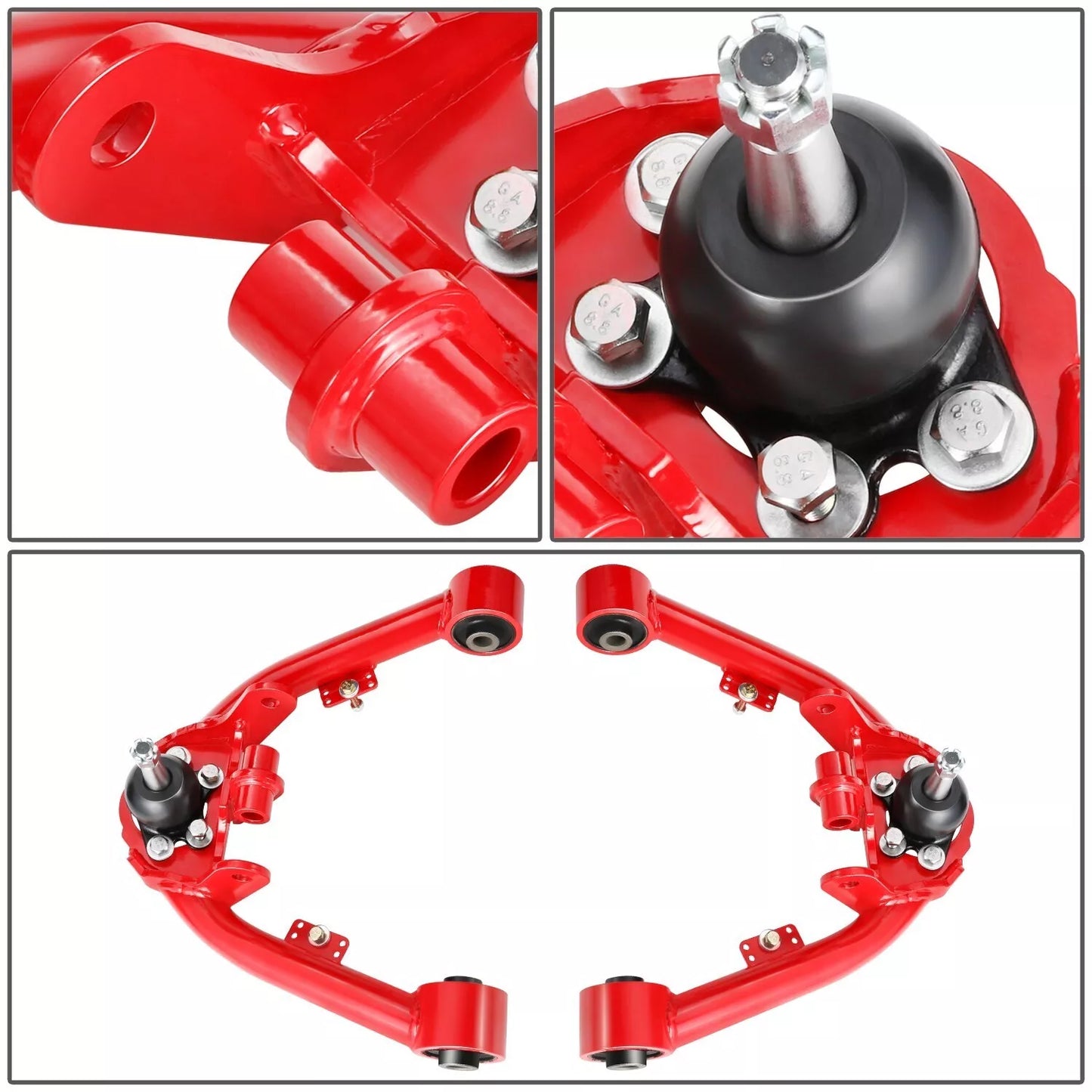 GEN PERFORMANCE 99-07 Silverado Sierra 1500/Classic 2"-4" Lift Front Upper Control Arms – Red