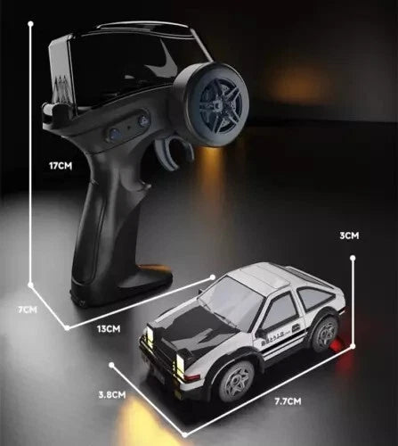 AE86 Mini RC Drift Car 1/64 Scale – 2.4GHz Desktop Drifting Car