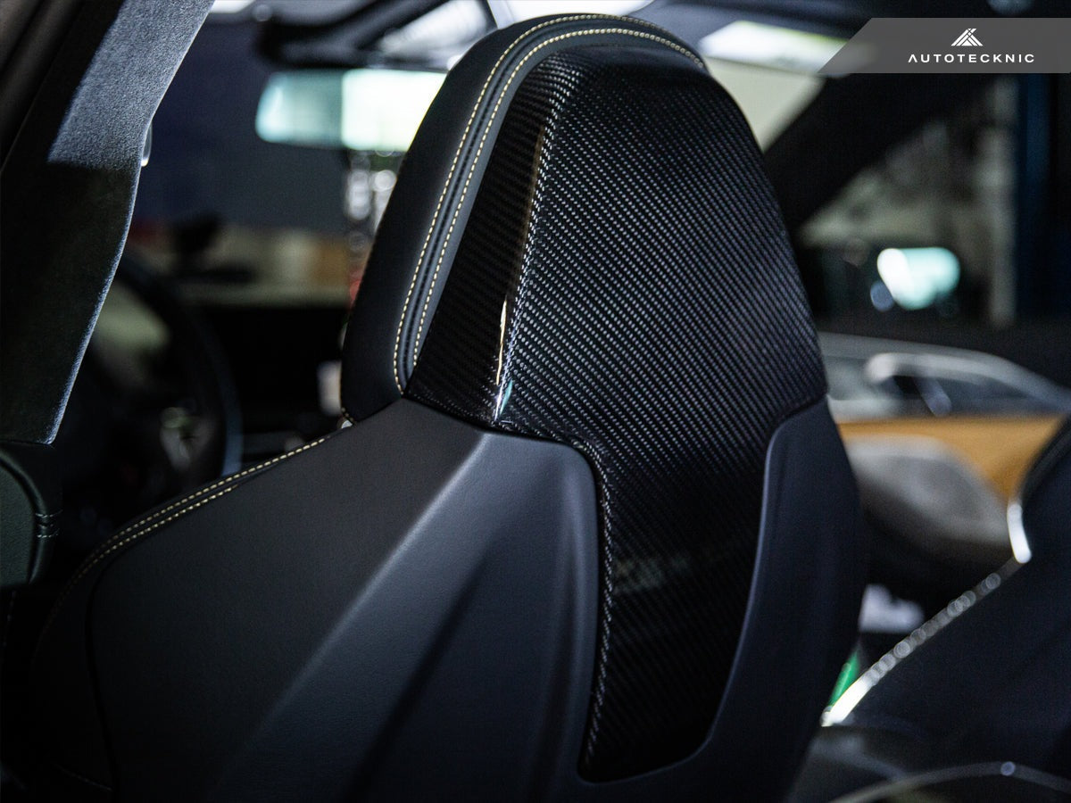 AutoTecknic Dry Carbon Seat Back Cover Set - BMW G01 X3 M40I | G02 X4 M40I