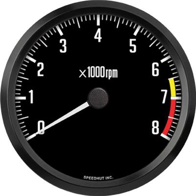 TACHOMETER 4.5IN 8K RPM DASH