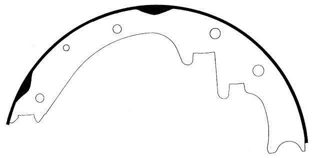 Porterfield Brake Shoes for 1999 JEEP CHEROKEE with 10" Rear Shoe