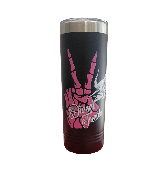 Skully Hand Rose Skinny Tumbler