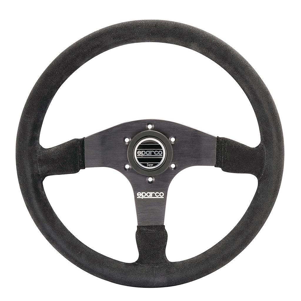 Sparco Competition R375 Steering Wheel | 350mm Suede Racing Wheel w/ 36mm Dish