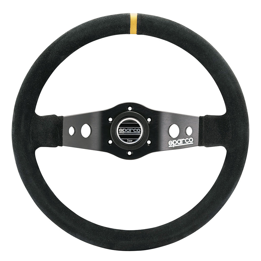 Sparco R 215 Dished Steering Wheel | 350mm Deep Dish Suede/Leather