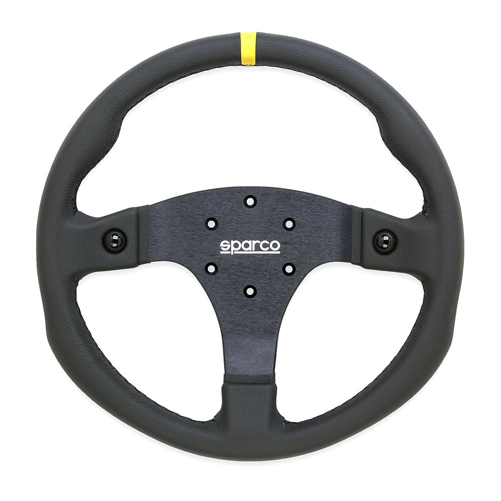 Sparco Competition R330B Steering Wheel – 330mm Suede or Leather with Push Buttons