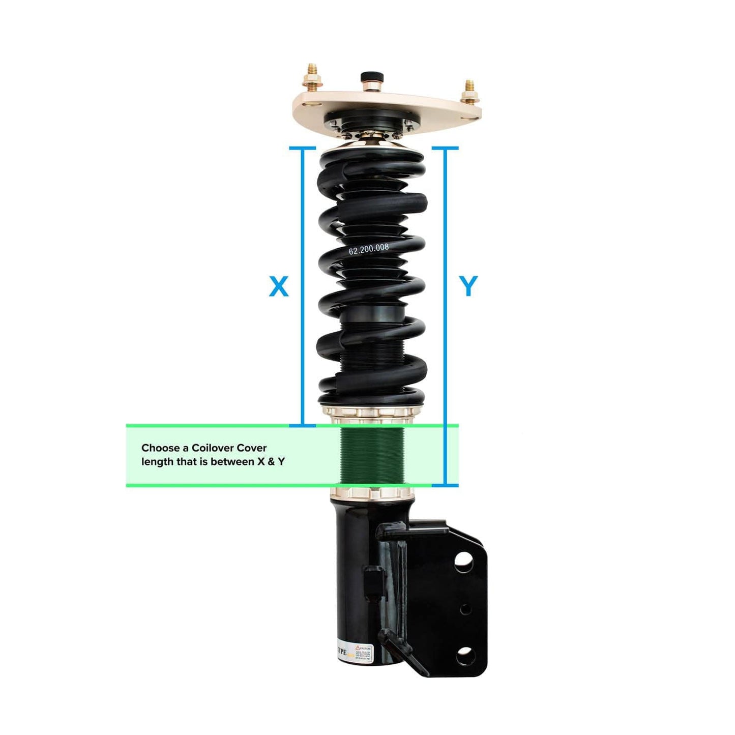 Coilover Covers 350mm (Set of 2)