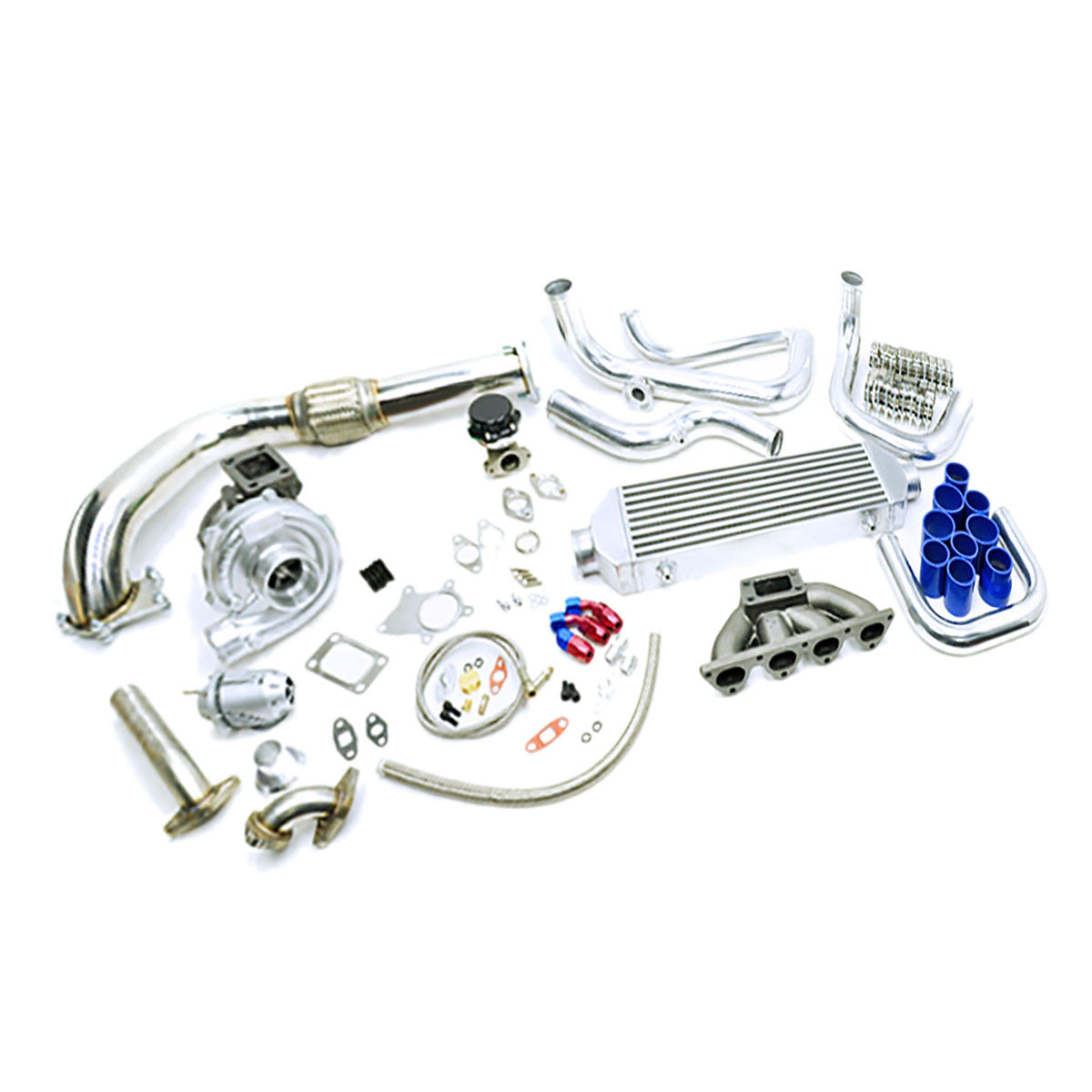 REV9 Honda B16 B18 B20 Engine Motor T3T4 Turbocharger Kit (Civic CRX Integra Del Sol)