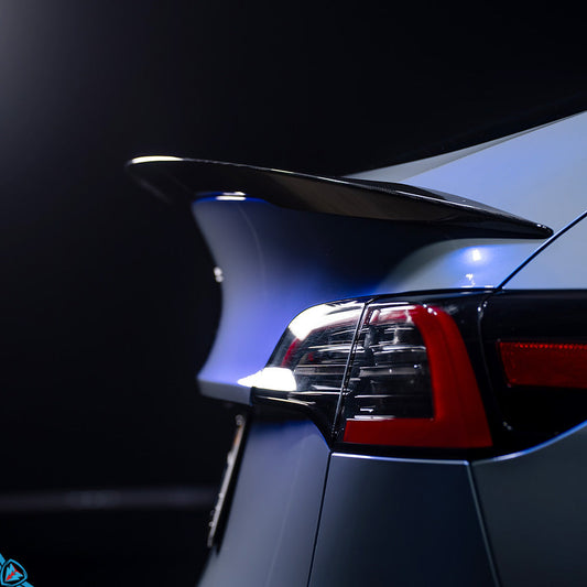 2020-2024 Tesla Model Y (1st-Gen) AGX Style Dry Carbon Fiber Trunk Spoiler | FYBR Aerodynamics