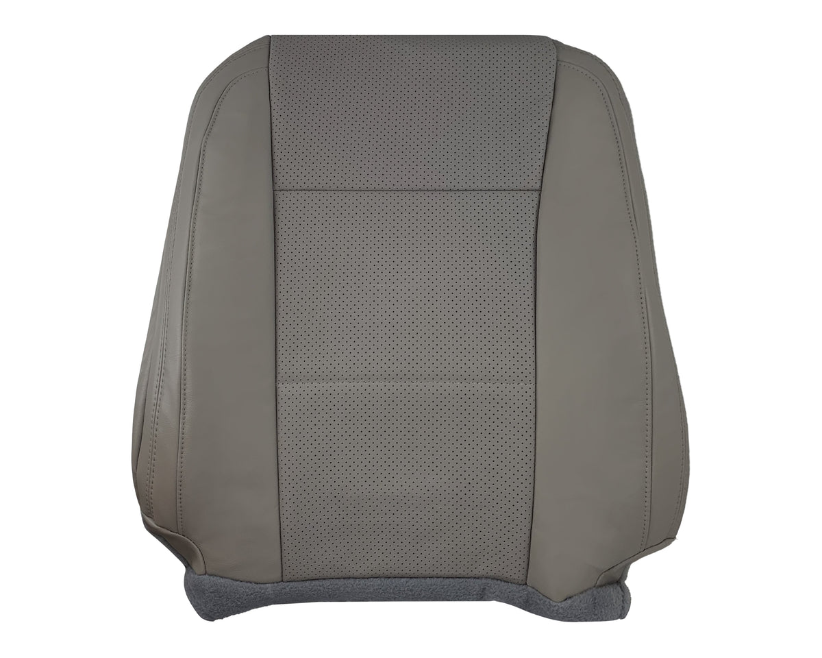 2015 - 2017 Ford F-150 Lariat Gray Replacement Seat Covers in Perforated Leather or Synthetic Leather
