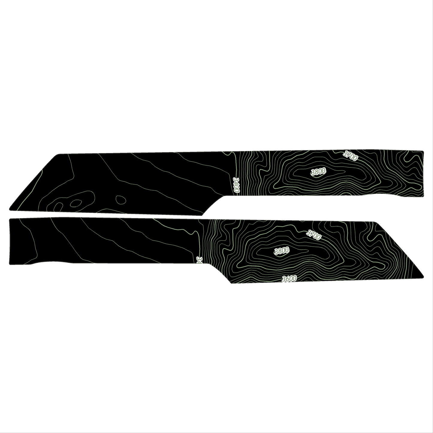 Topo Understeering Panel Overlay (Printed Series) - 2021-2022 Bronco (Type A)