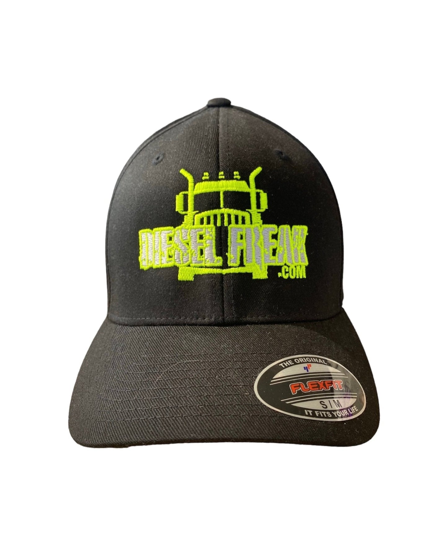 Truckin Freak Black and Neon Yellow Hat