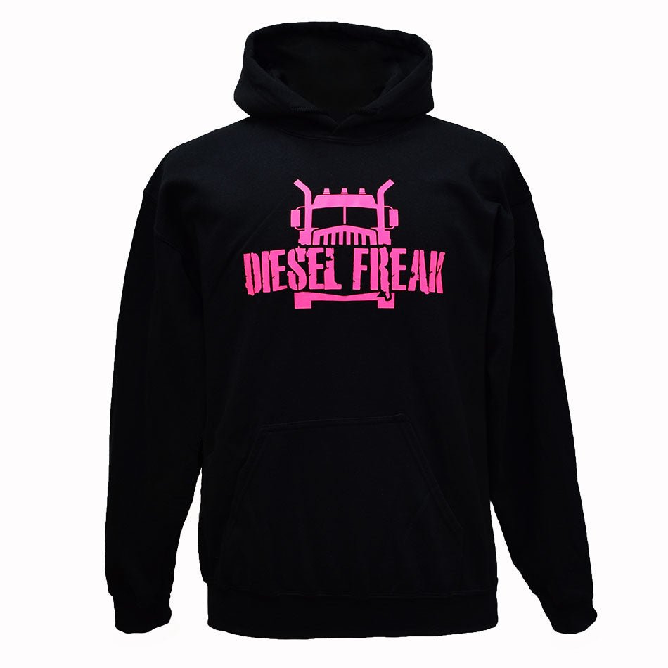 Truckin Freak Black & Pink Adult Hoodie