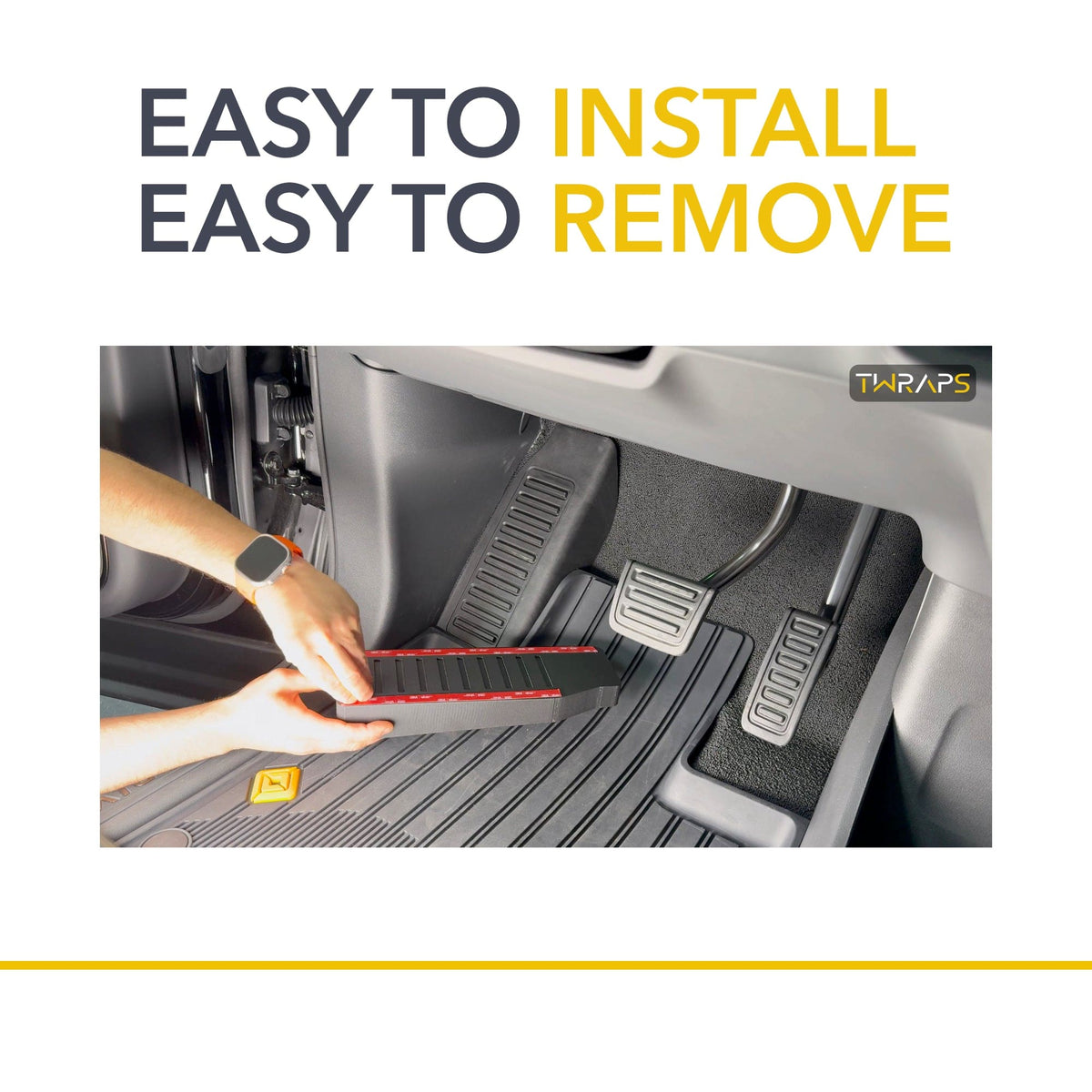 Dead Pedal Riser | Footrest Extender for Rivian R1S & R1T 2021-2027