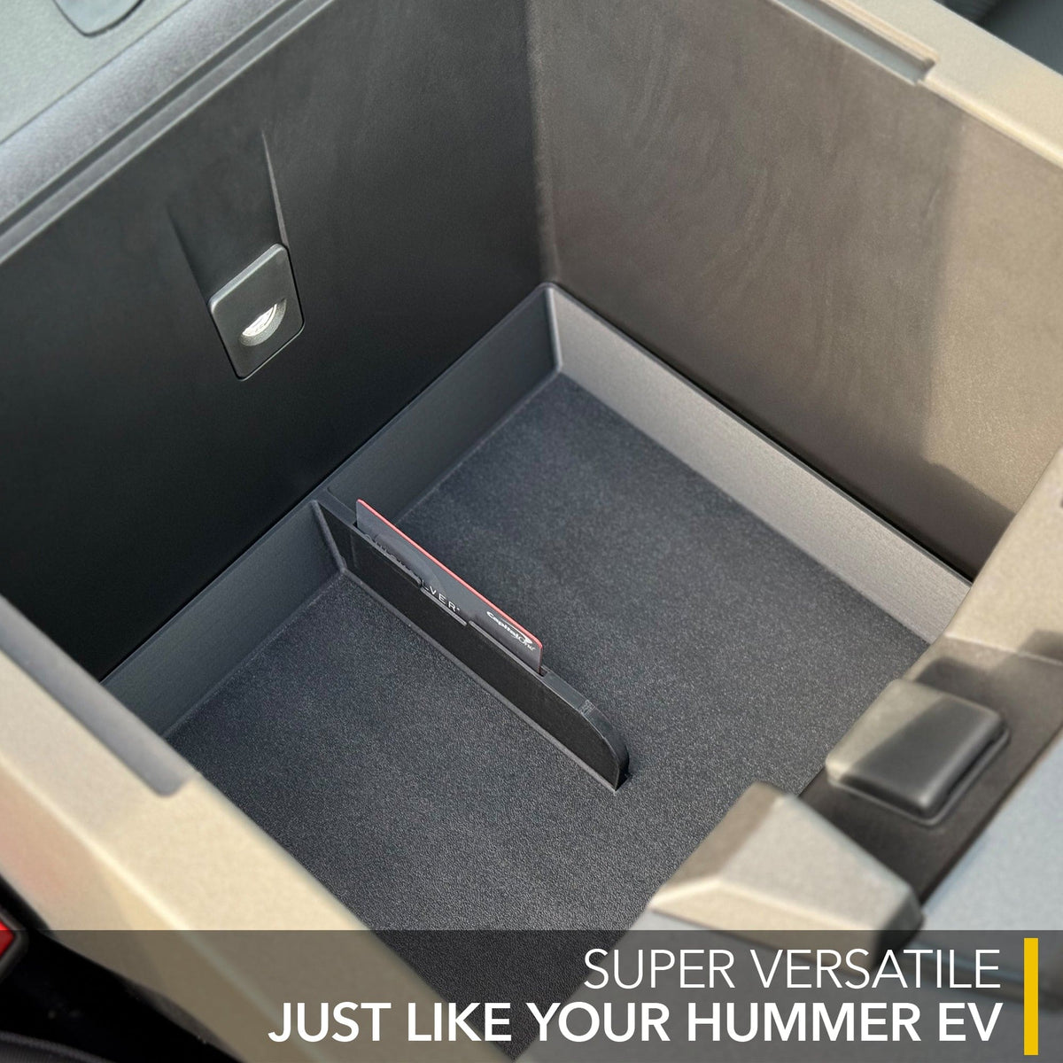 Lower Armrest Organizer | GMC Hummer EV - Storage Insert