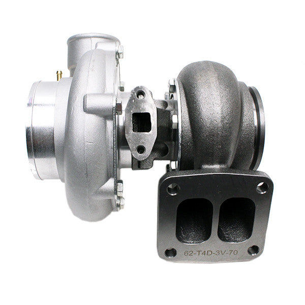 REV9 TX-66-62 Turbocharger .70 AR (T4 Divided Flange / 3 in. V-Band Exhaust)