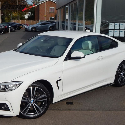 2014-2020 BMW 4 Series F32 CF Flat Bottom Line Side Skirt Extension