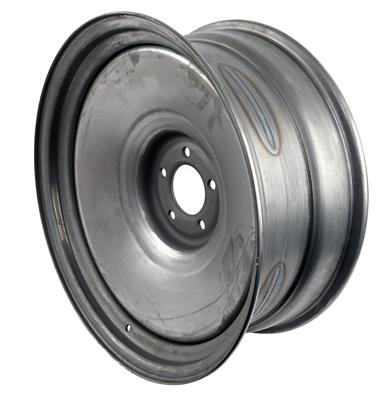STEEL WHEEL RAT ROD RAW FINI